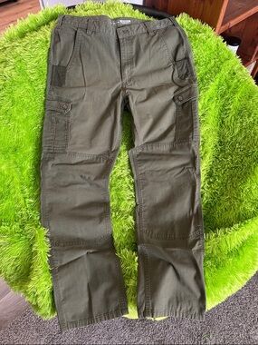 Carhartt Olive Green Cargo Pants - Work Utility Style